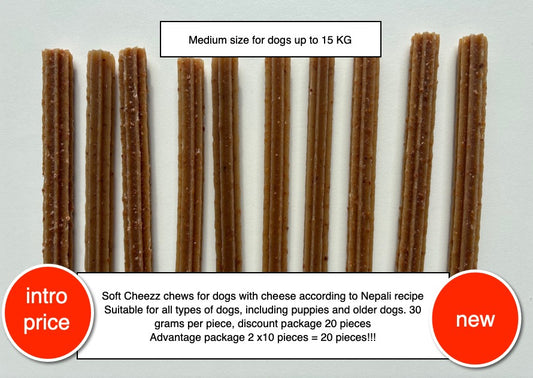 Cheezz soft chew Himalayan style 30 gram (promotion pack 20 pieces)