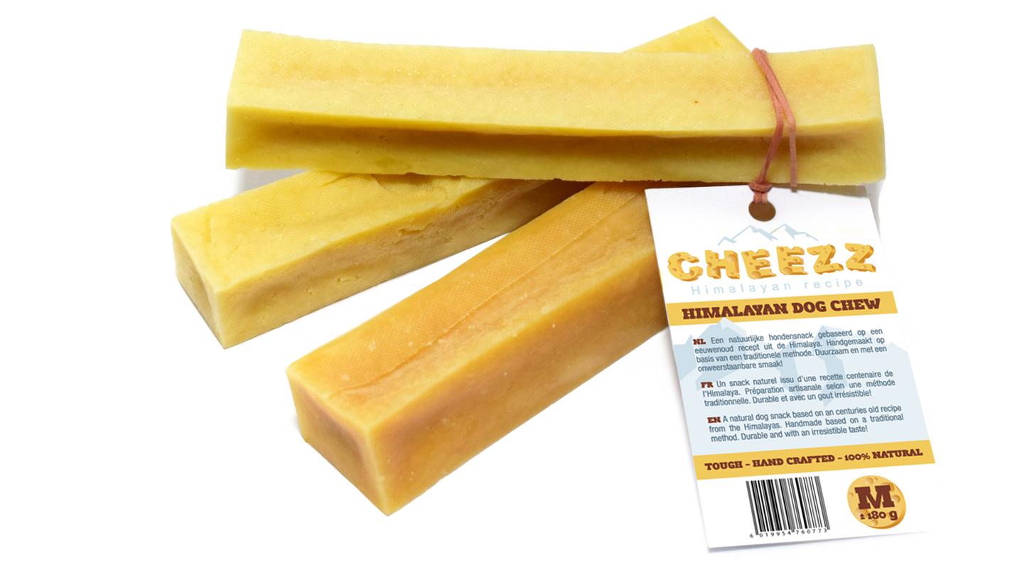 Himalayan Dog Chew CHEEZZ +/- 70 gram for medium dogs   (5 pieces)