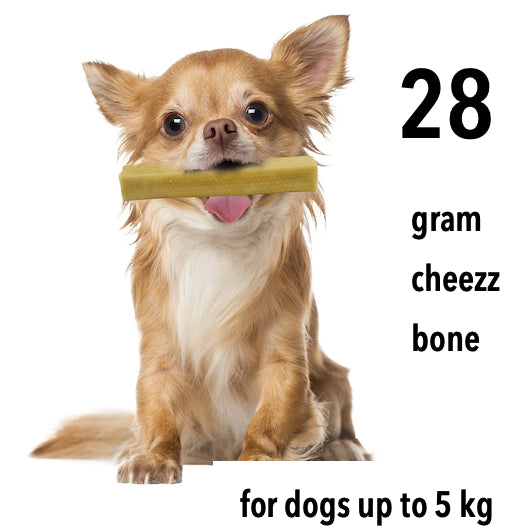 Himalayan Dog Chew CHEEZZ bones - 3 packages of 4 extra small +/- 28 gram in a bag (12 chews in total)